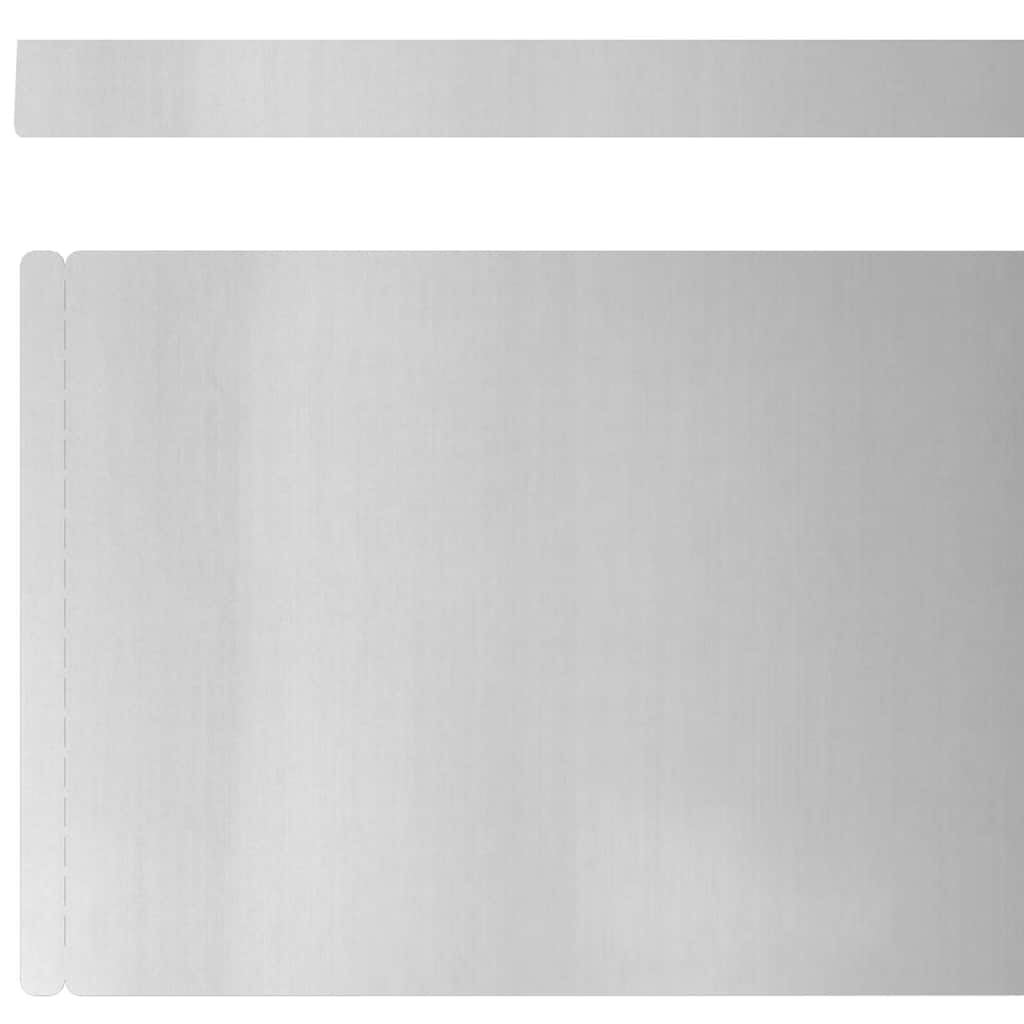 vidaXL Garden Lawn Edging 4 pcs Silver 450 x 15 cm Galvanised steel