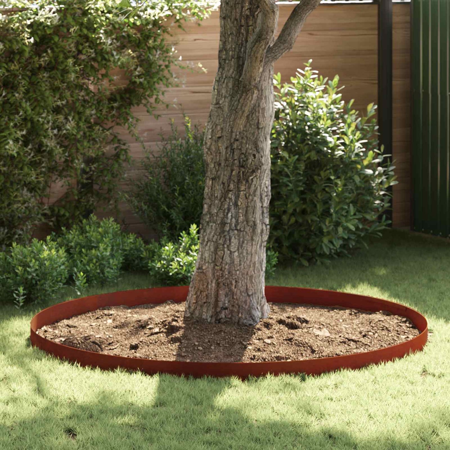 Lawn Edging 450 x 15 cm Weathering Steel Rusty