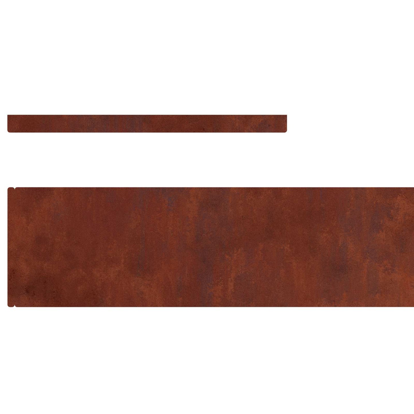 Lawn Edging 450 x 15 cm Weathering Steel Rusty
