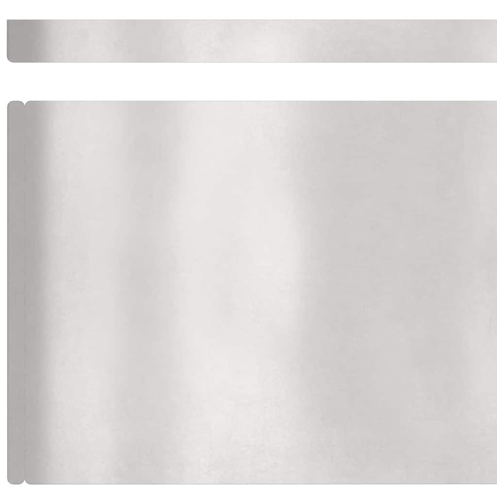 vidaXL Garden Lawn Edging Silver 450 x 20 cm Stainless steel