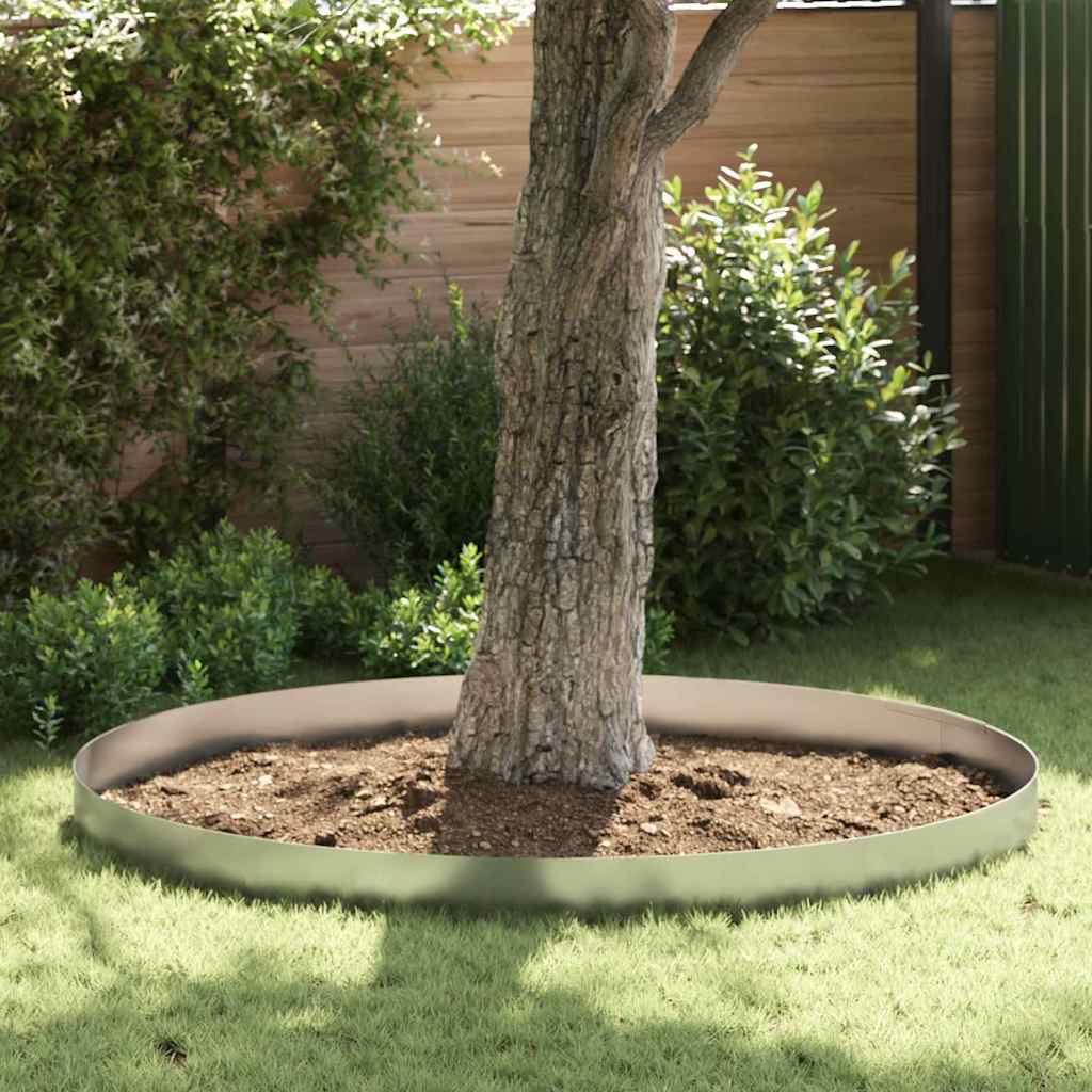 vidaXL Garden Lawn Edging Silver 450 x 20 cm Galvanised steel