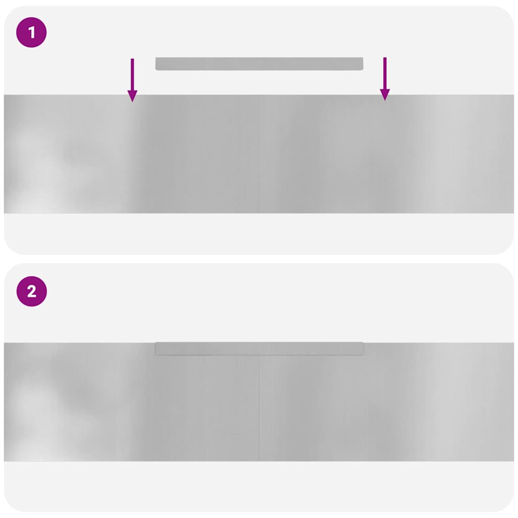 vidaXL Garden Lawn Edging 4 pcs Silver 450 x 20 cm Galvanised steel