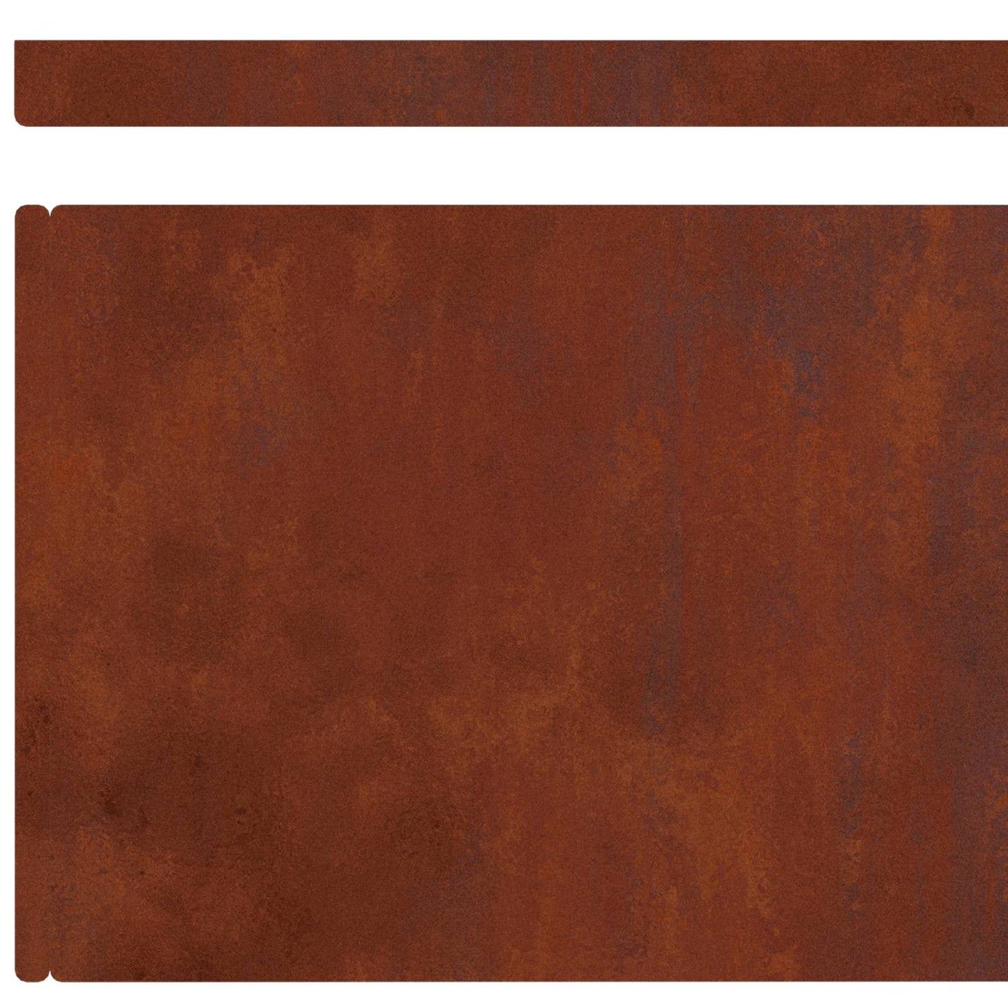 Lawn Edging 4 pcs 450 x 0.05 x 20 cm Weathering Steel Rusty