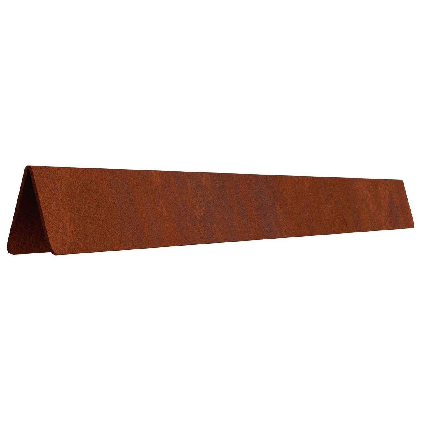 Lawn Edging 4 pcs 450 x 0.05 x 20 cm Weathering Steel Rusty