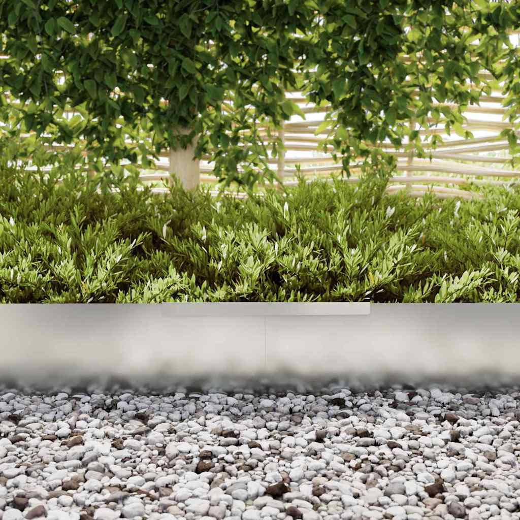 Lawn Edging 450 x 25 cm Galvanised Steel Silver