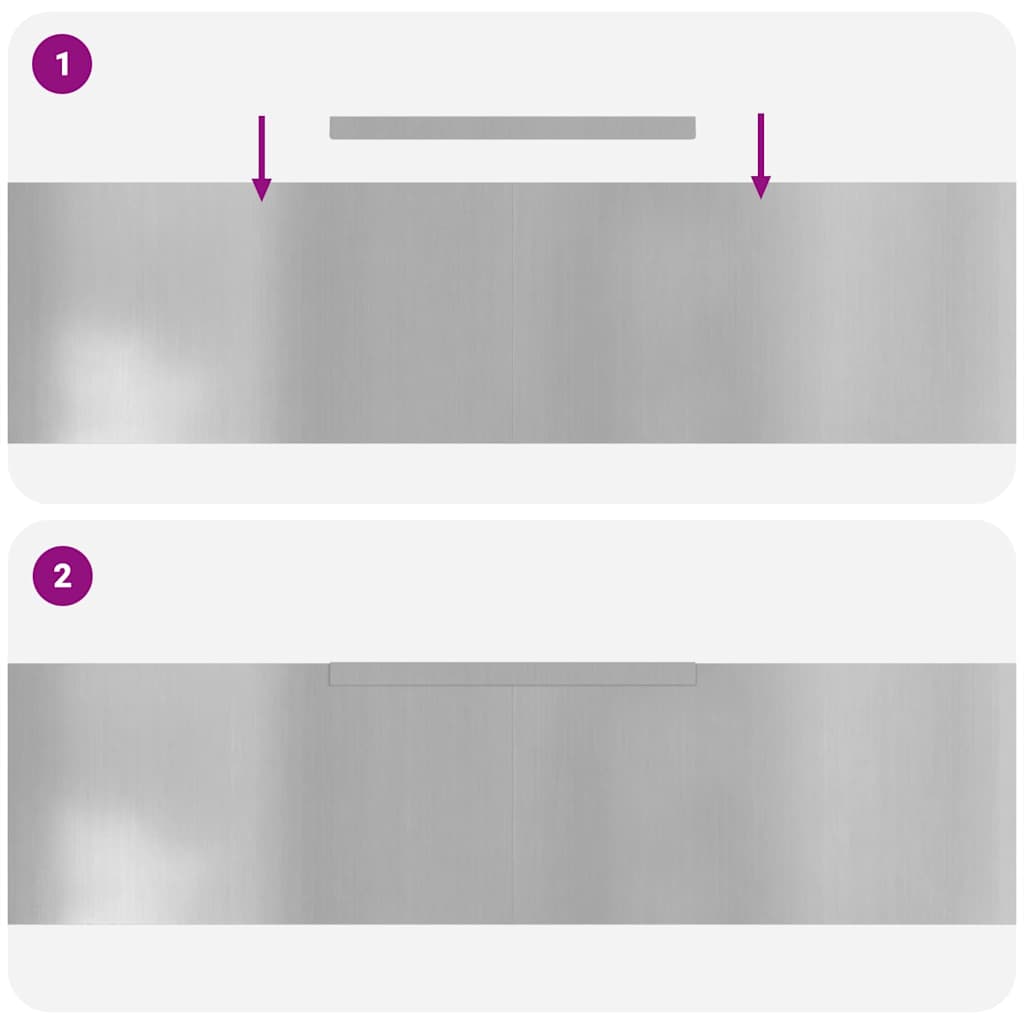 vidaXL Garden Lawn Edging 4 pcs Silver 450 x 25 cm Galvanised steel