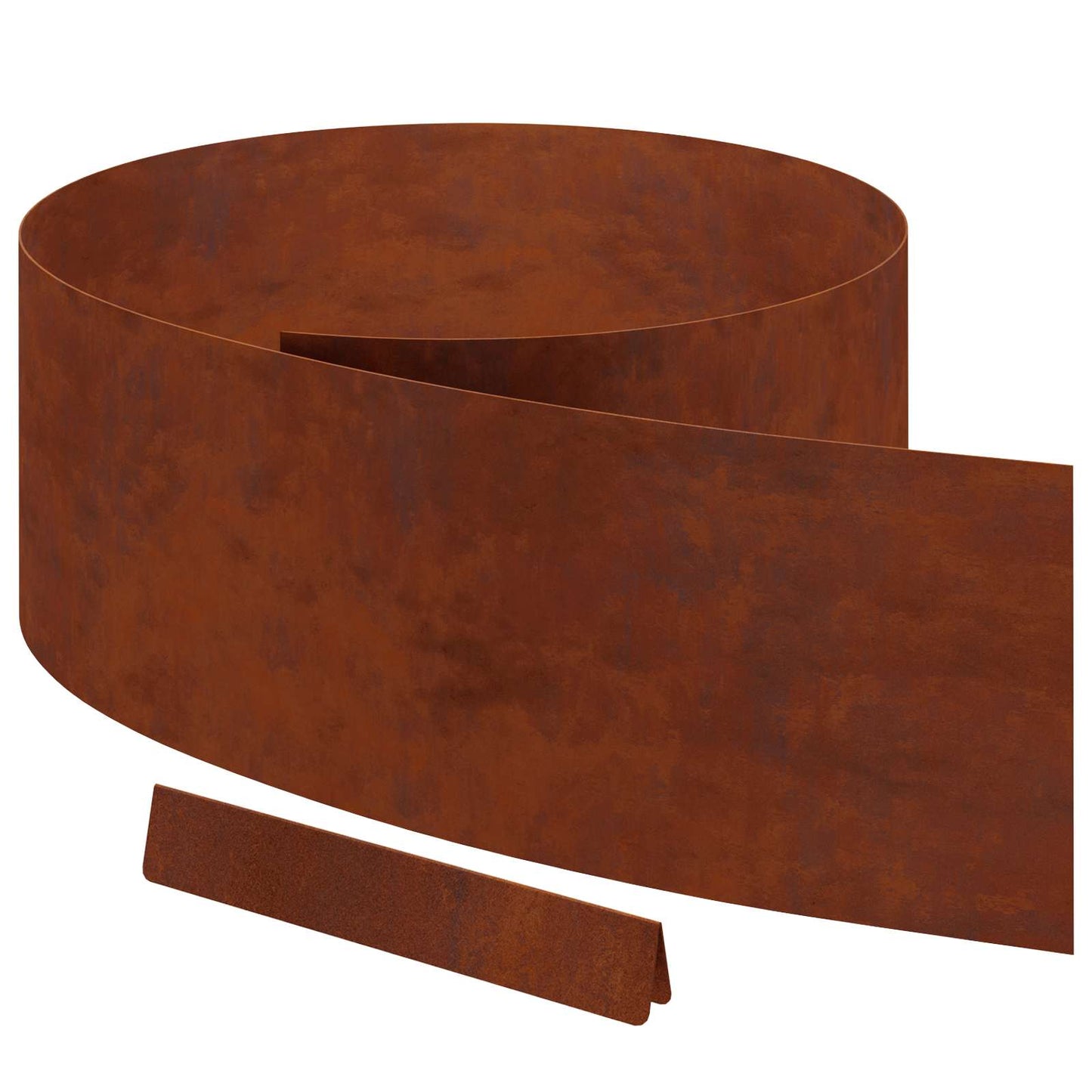 Lawn Edging 450 x 25 cm Weathering Steel Rusty