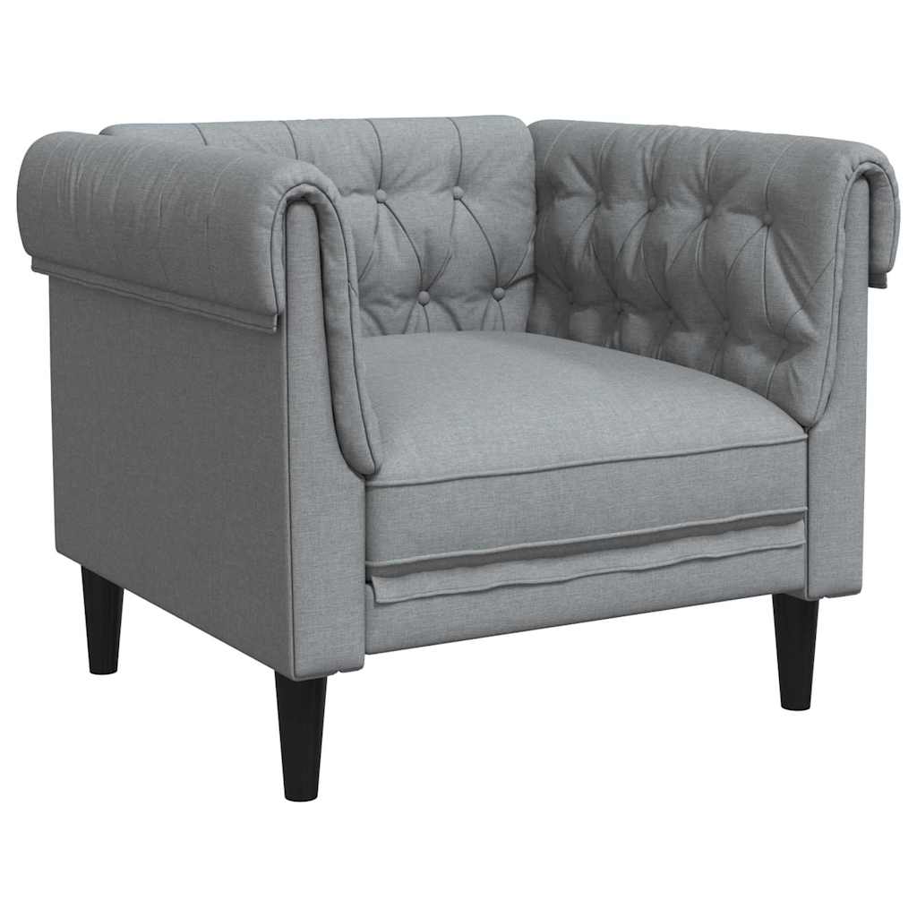 Sofa Light Grey 78.5 x 74.5 x 74.5 cm Polyester