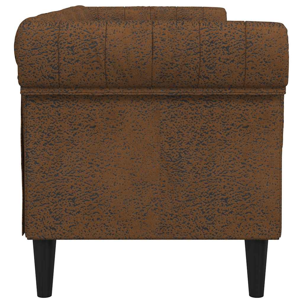 Sofa Brown 201.5 x 74.5 x 74.5 cm Polyester