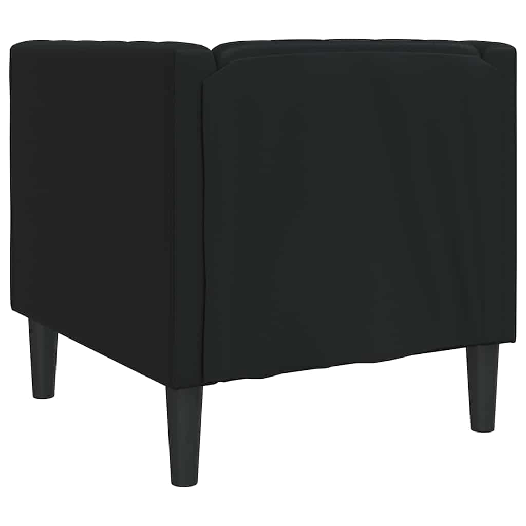 Sofa Black 74.5 x 71 x 70.5 cm PVC
