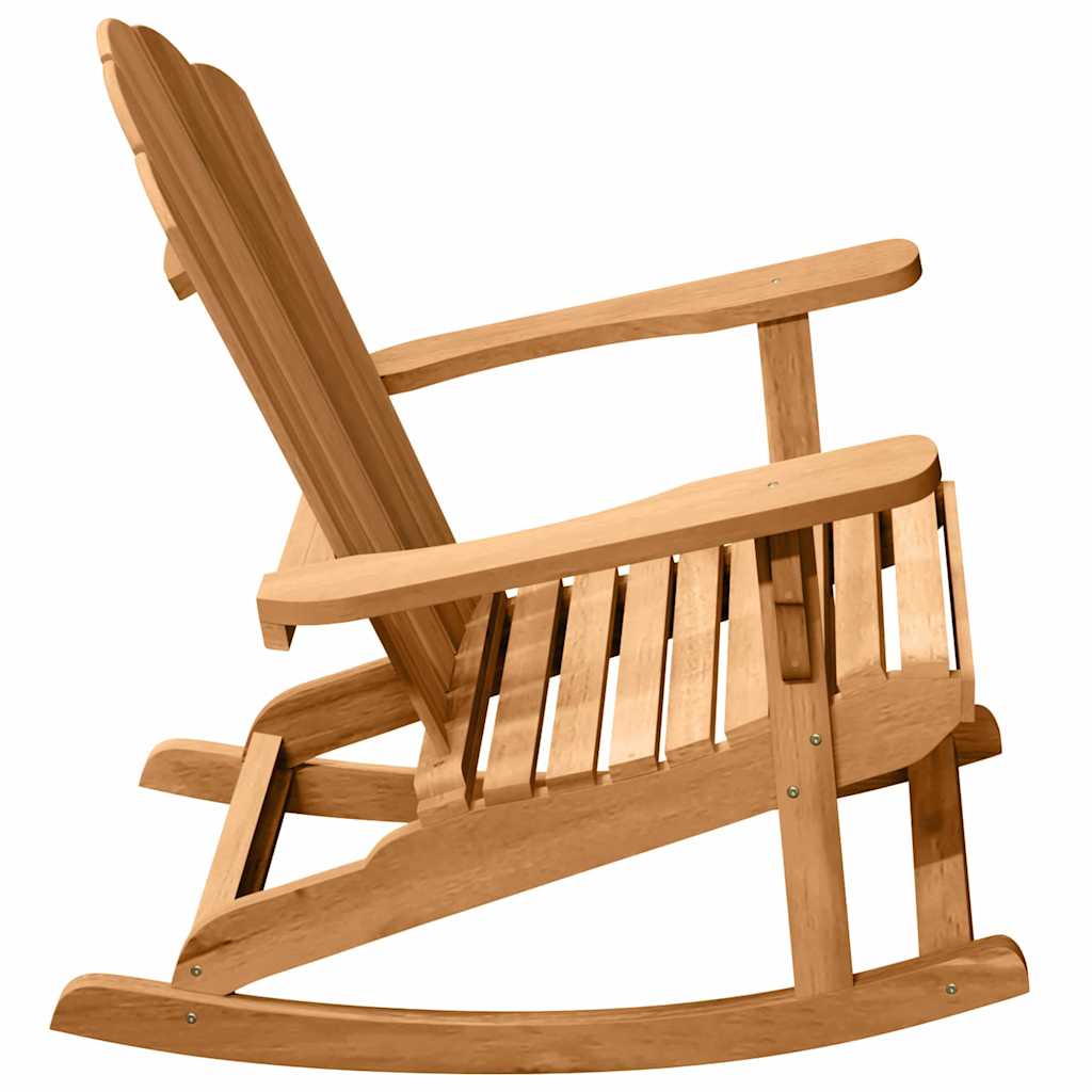 Adirondack Rocking Chair 2 pcs Brown Solid Teak wood