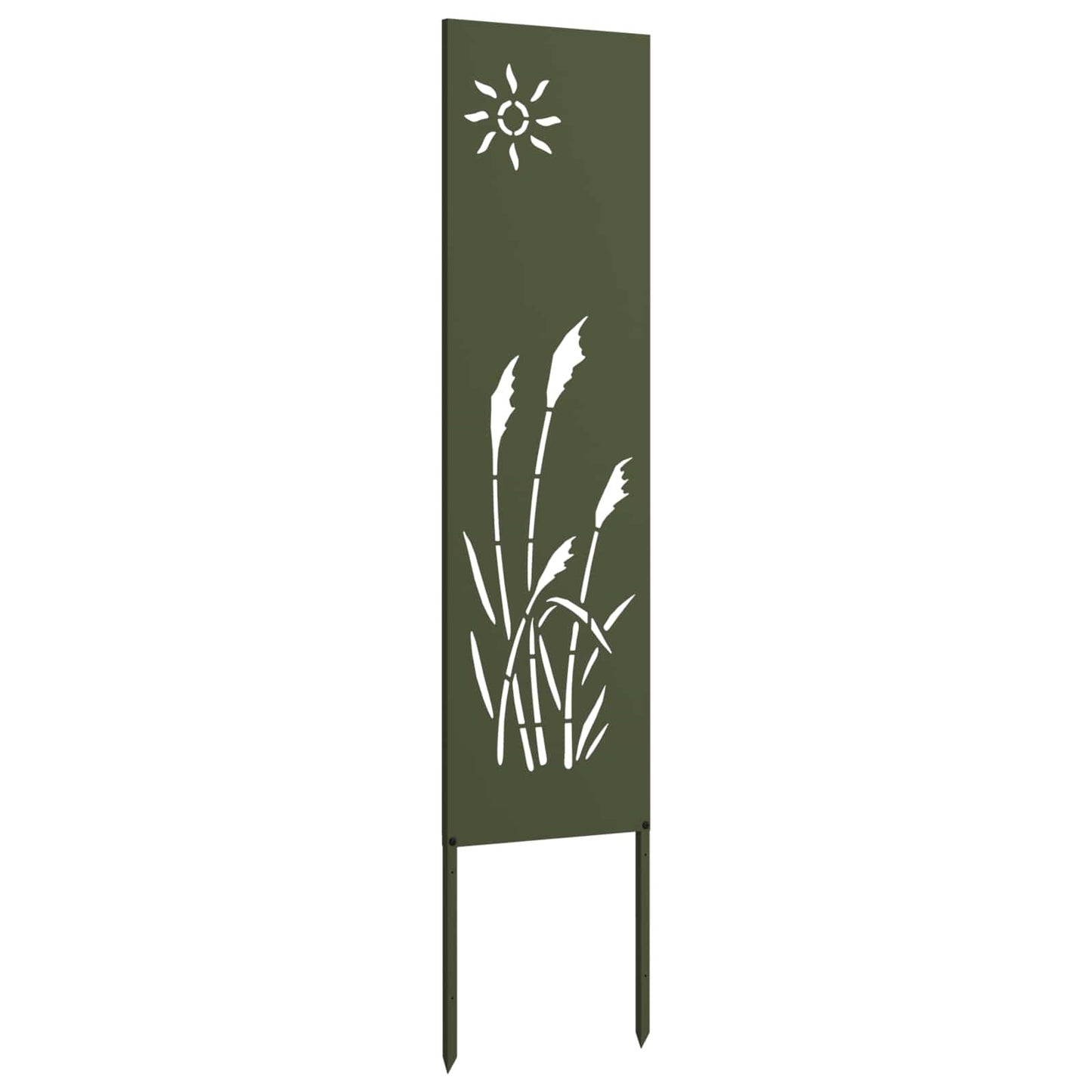 Garden Privacy Screen Olive green 32 x 140 cm Cold-rolled steel