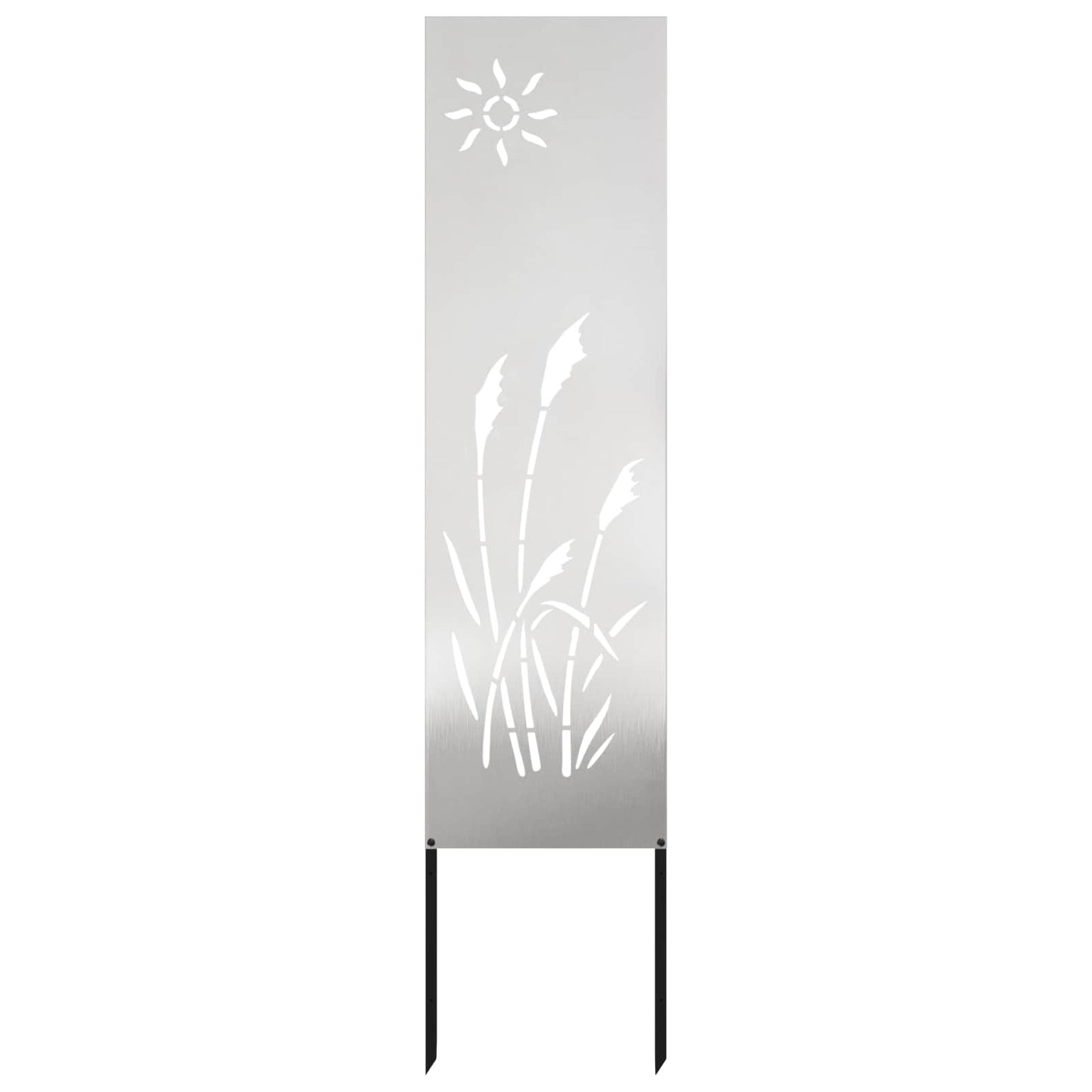 Garden Privacy Screen Silver 32 x 140 cm Stainless steel
