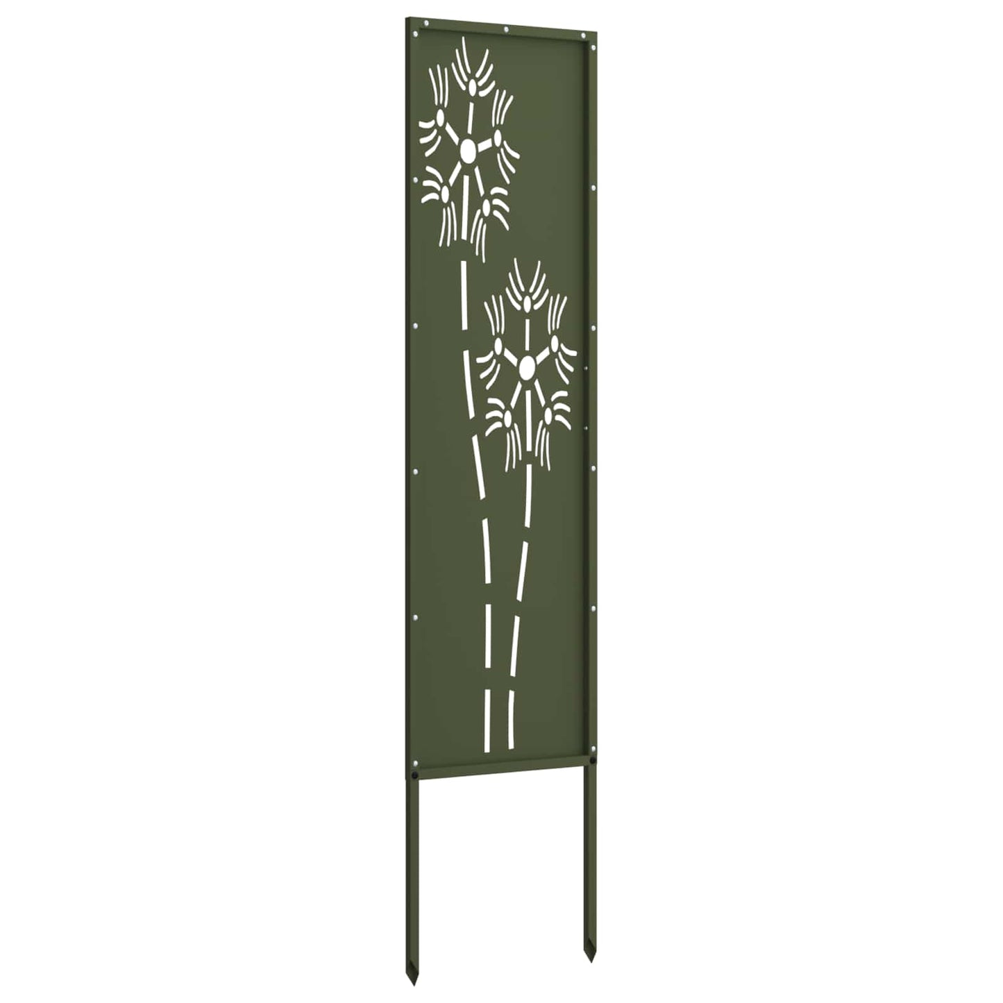 Garden Privacy Screen Olive green 32 x 140 cm Cold-rolled steel