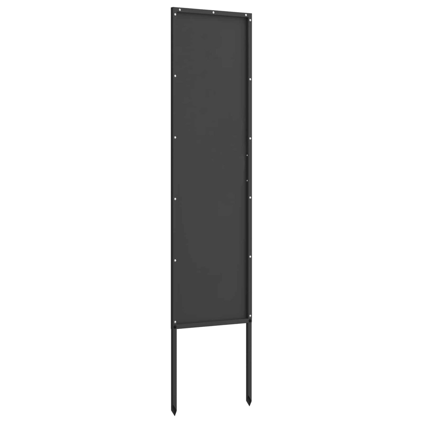Garden Privacy Screen Black 32 x 140 cm Cold-rolled steel