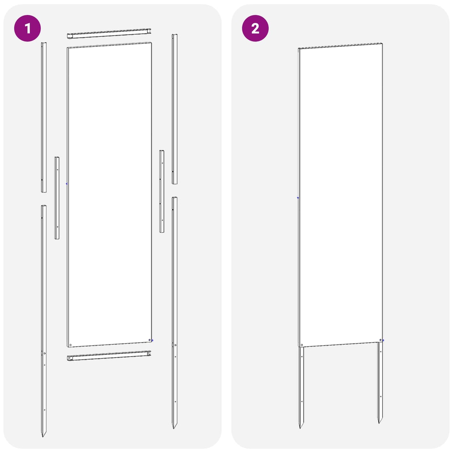 Garden Privacy Screen Silver 32 x 140 cm Galvanised steel