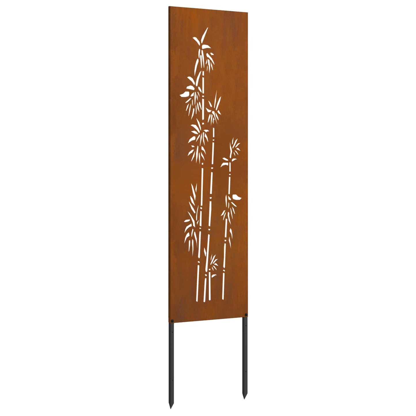 Garden Privacy Screen Floral Rusty 32 x 140 cm Weathering Steel