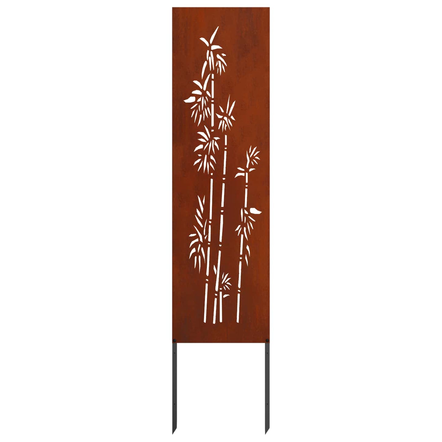 Garden Privacy Screen Floral Rusty 32 x 140 cm Weathering Steel