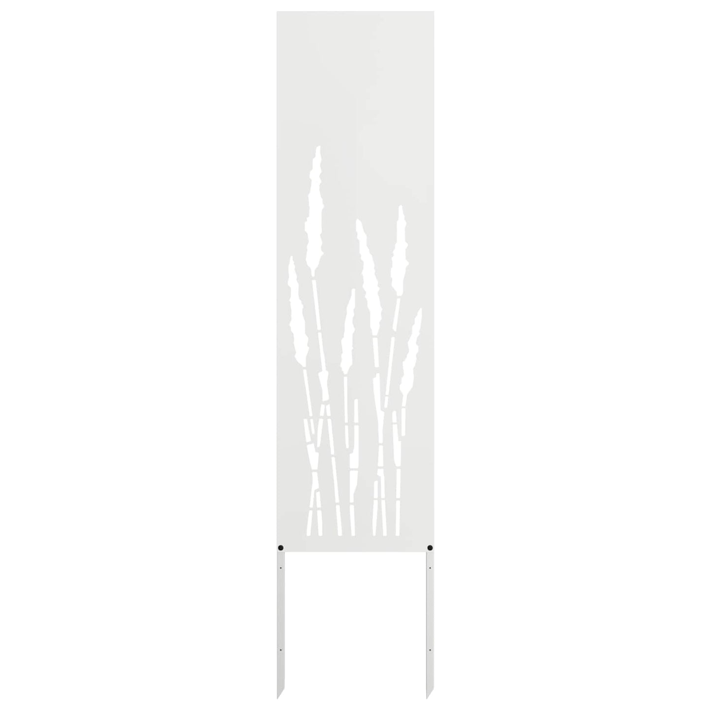 Garden Privacy Screen White 32 x 140 cm Cold-rolled steel