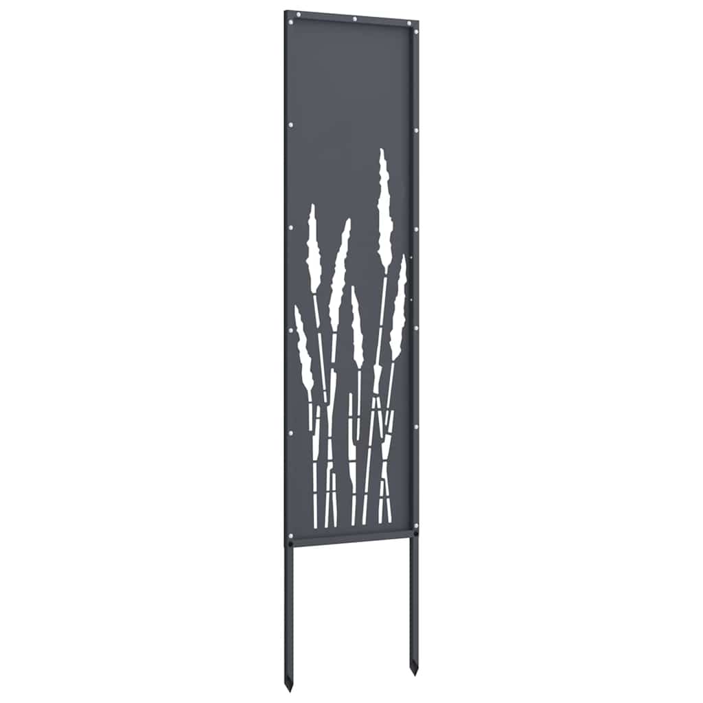 Garden Privacy Screen Anthracite 32 x 140 cm Cold-rolled steel