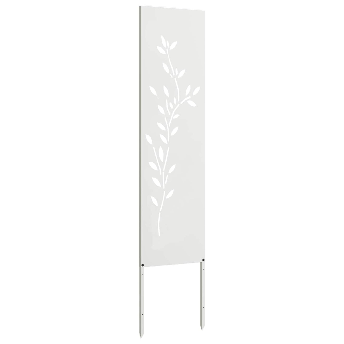 Garden Privacy Screen White 32 x 140 cm Cold-rolled steel