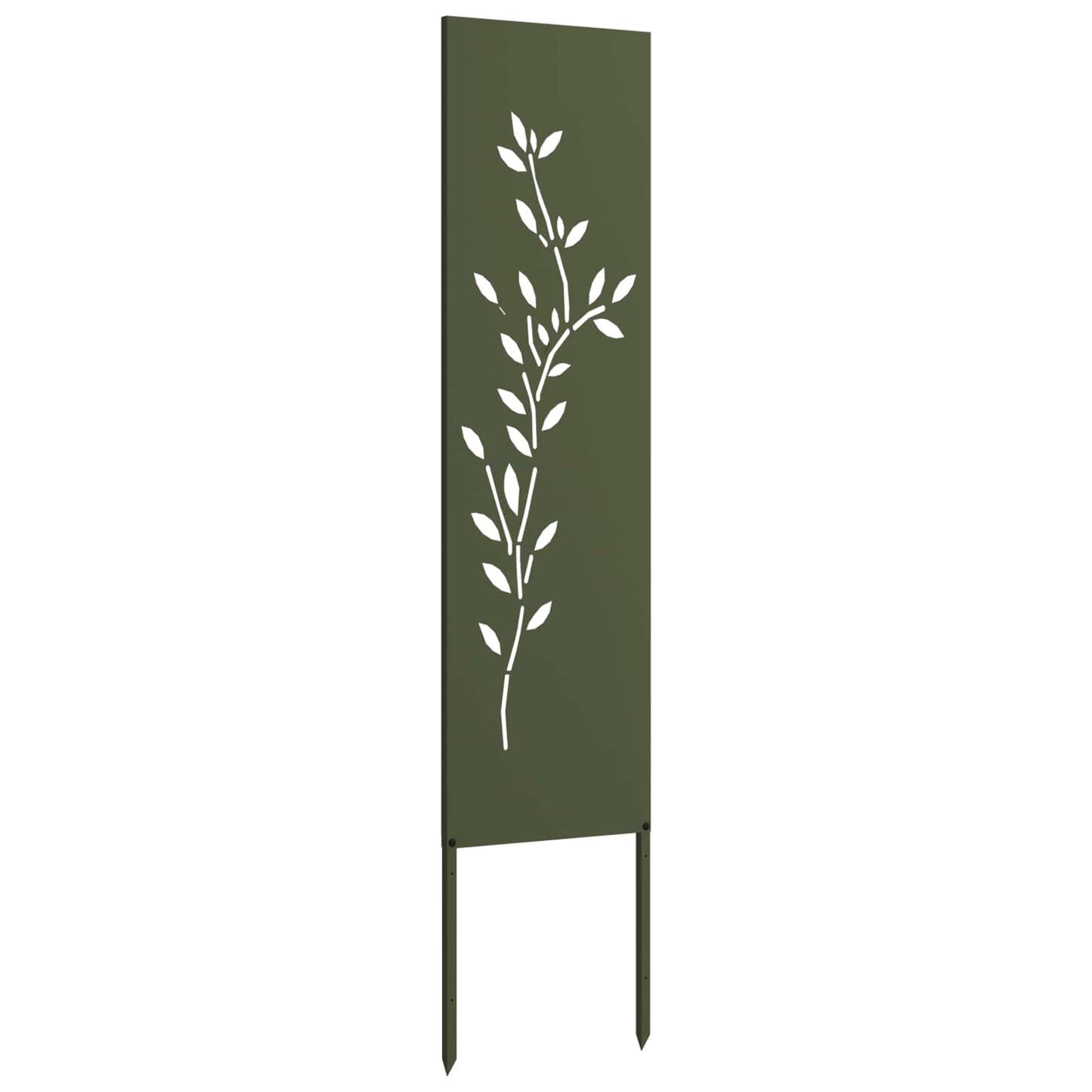 Garden Privacy Screen Olive green 32 x 140 cm Cold-rolled steel