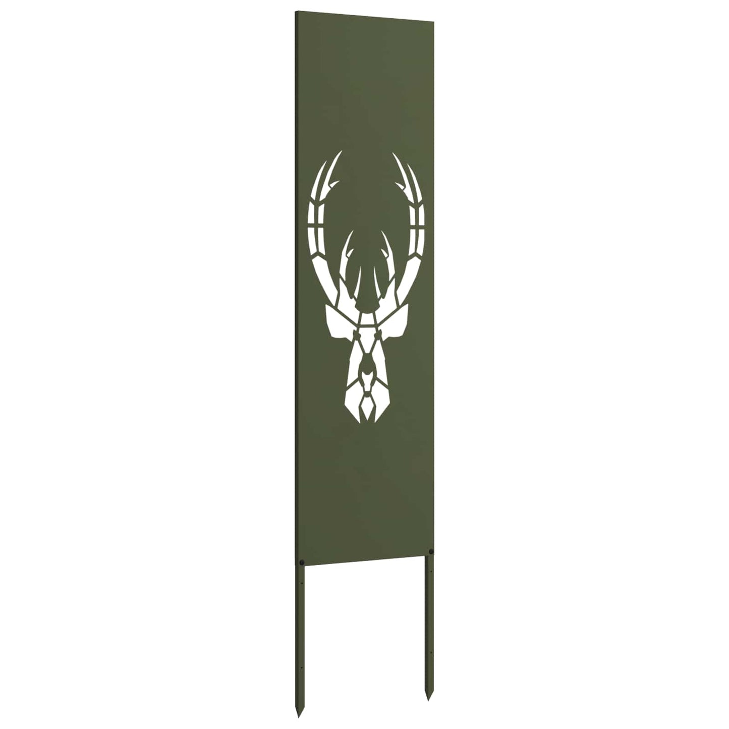 Garden Privacy Screen Olive green 32 x 140 cm Cold-rolled steel