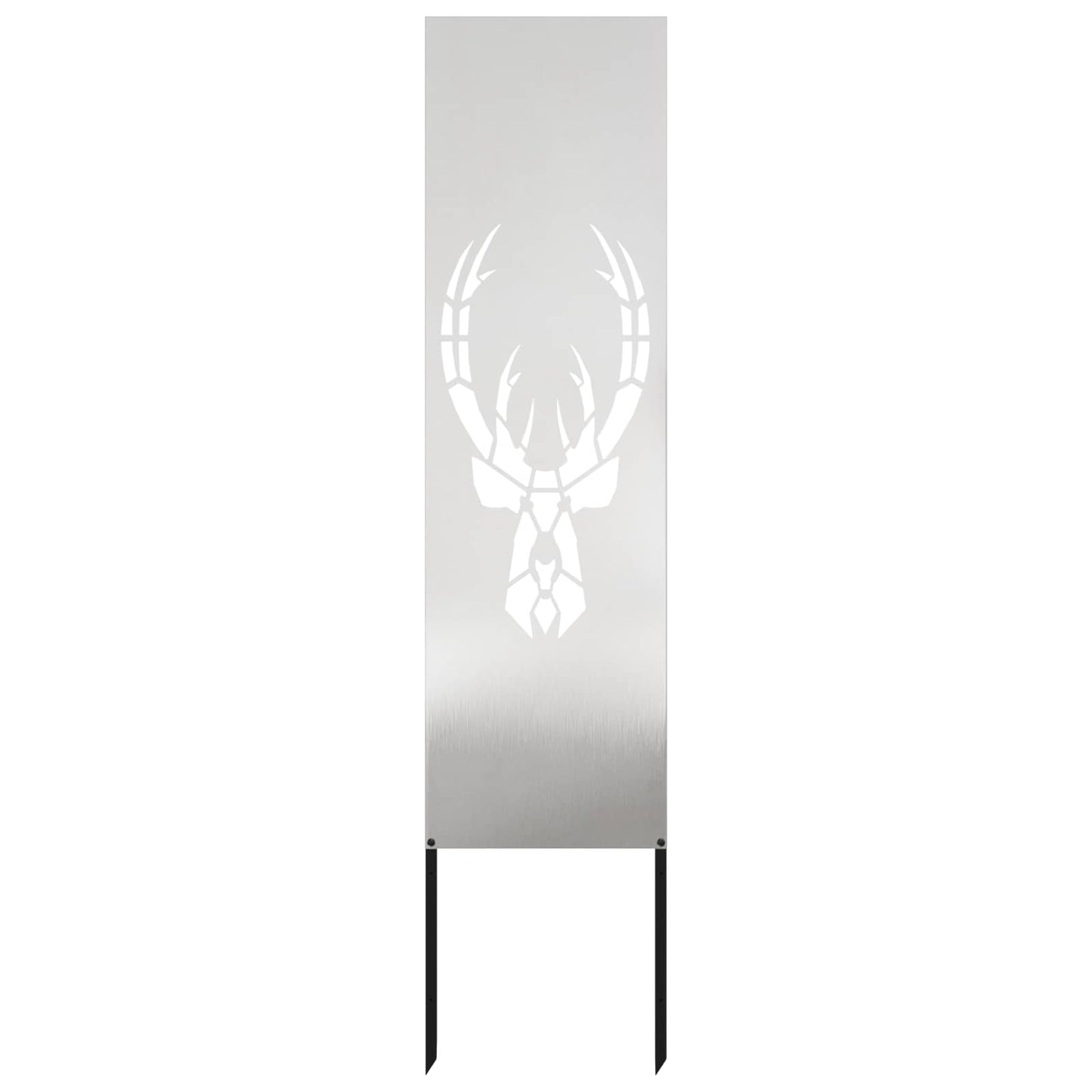 Garden Privacy Screen Silver 32 x 140 cm Stainless steel