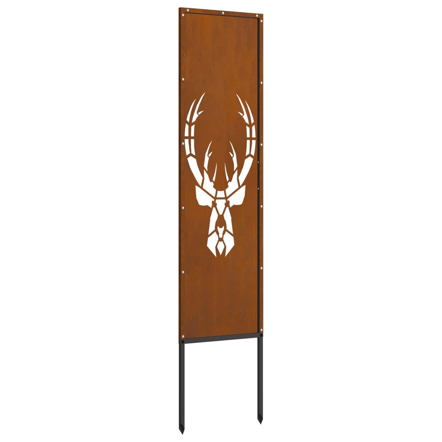 Garden Privacy Screen Rusty 32 x 140 cm Weathering steel