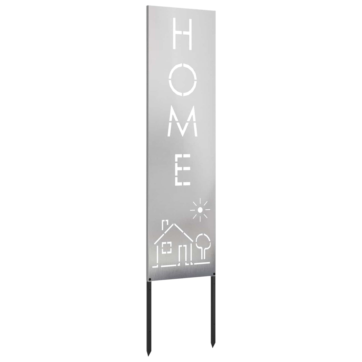 Garden Privacy Screen Silver 32 x 140 cm Stainless steel