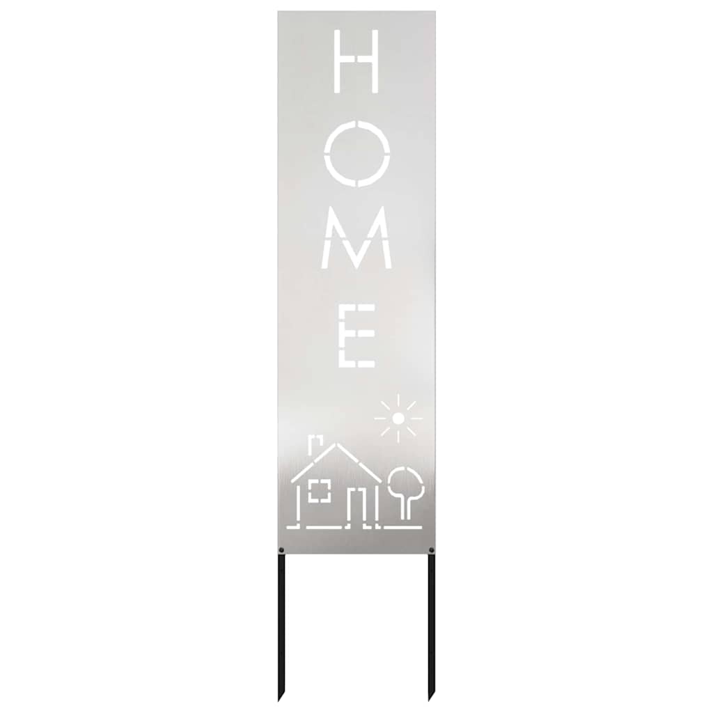 Garden Privacy Screen Silver 32 x 140 cm Stainless steel
