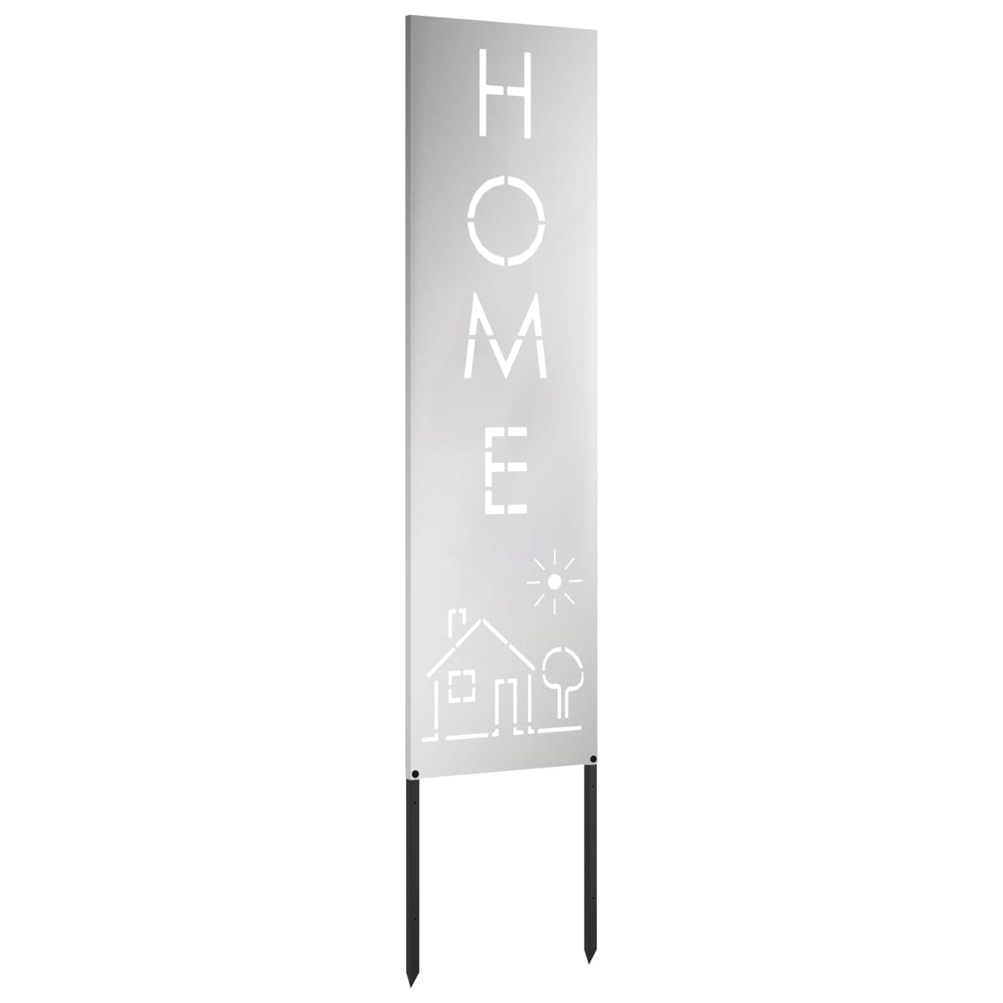 Garden Privacy Screen Silver 32 x 140 cm Galvanised steel