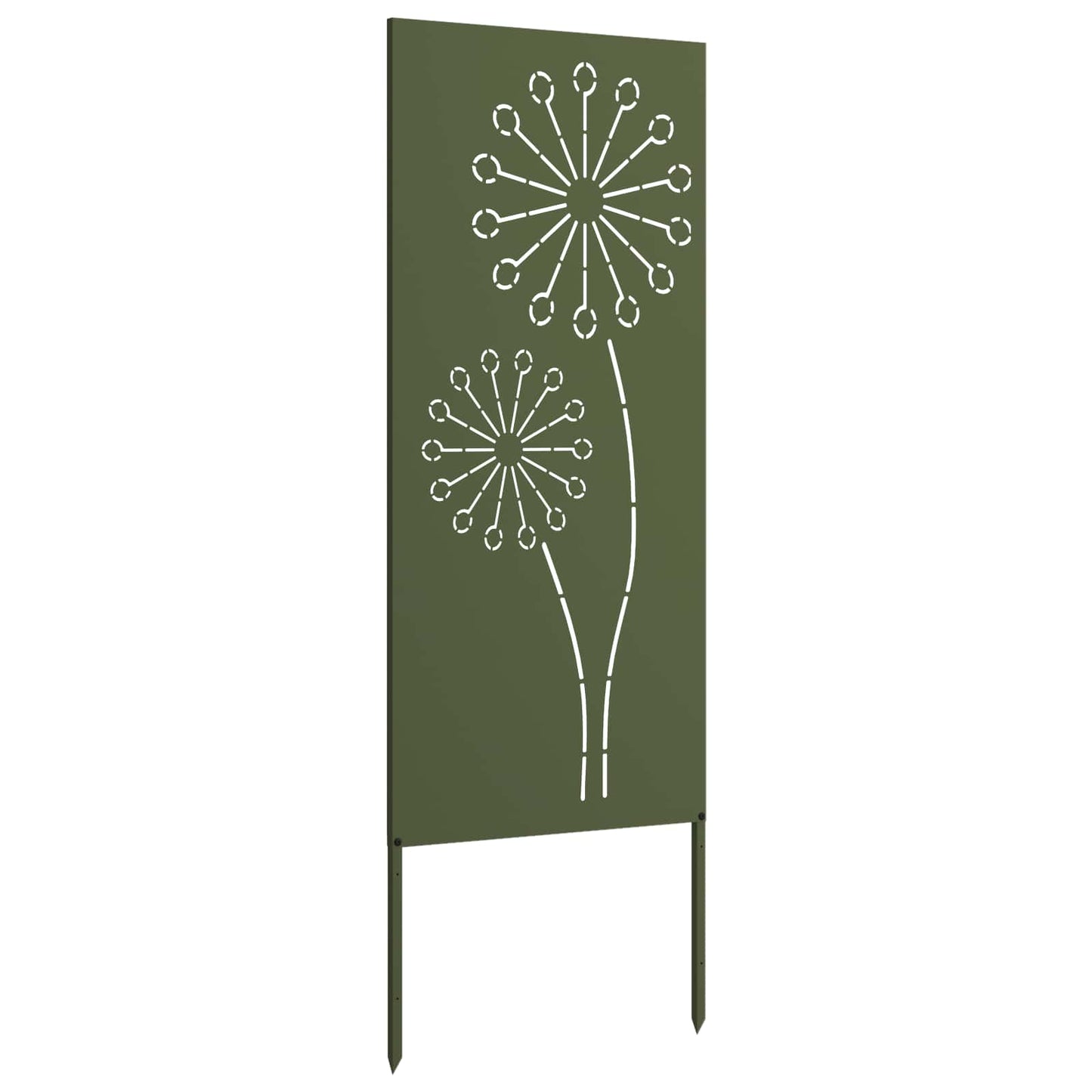 Garden Privacy Screen Olive green 50 x 140 cm Cold-rolled steel