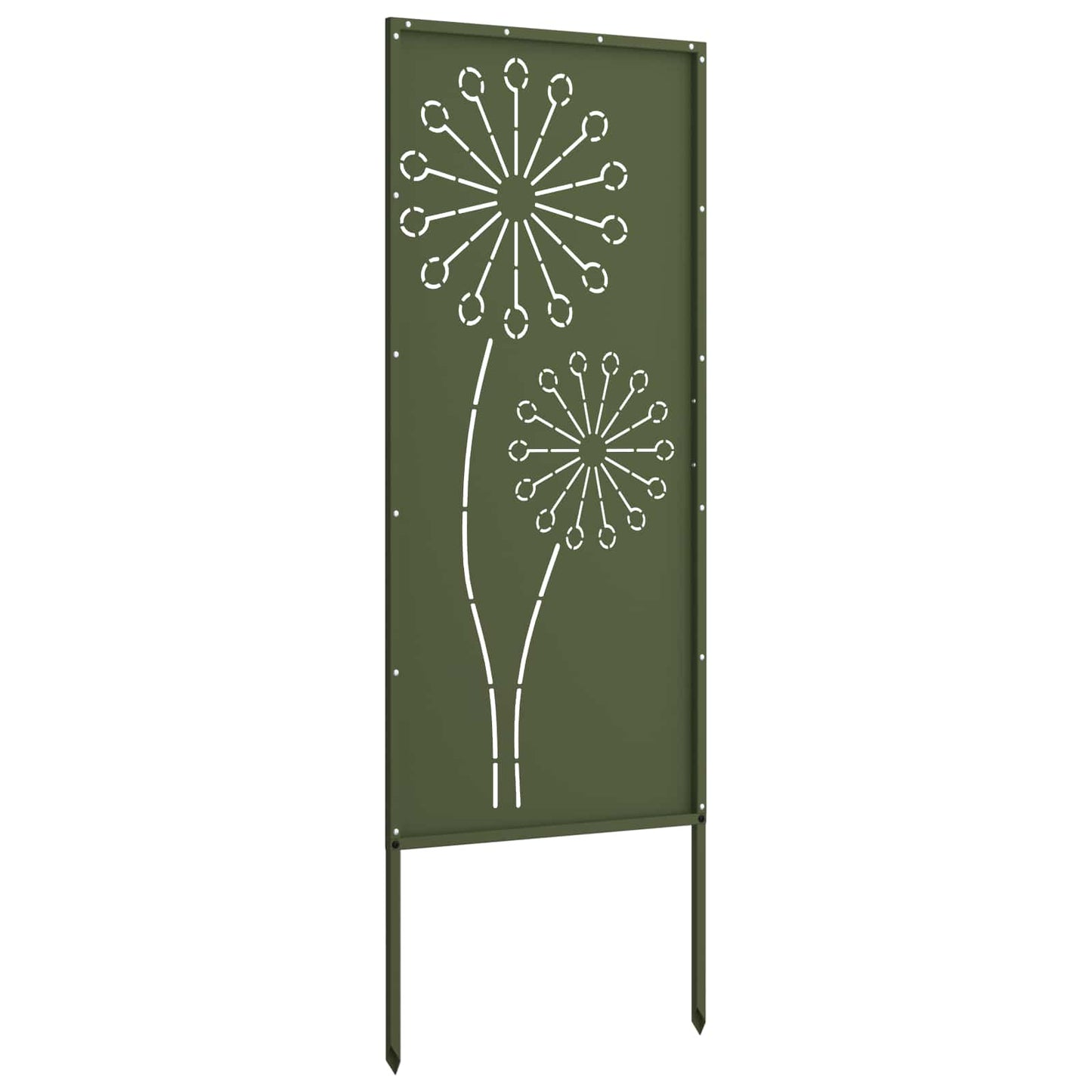 Garden Privacy Screen Olive green 50 x 140 cm Cold-rolled steel