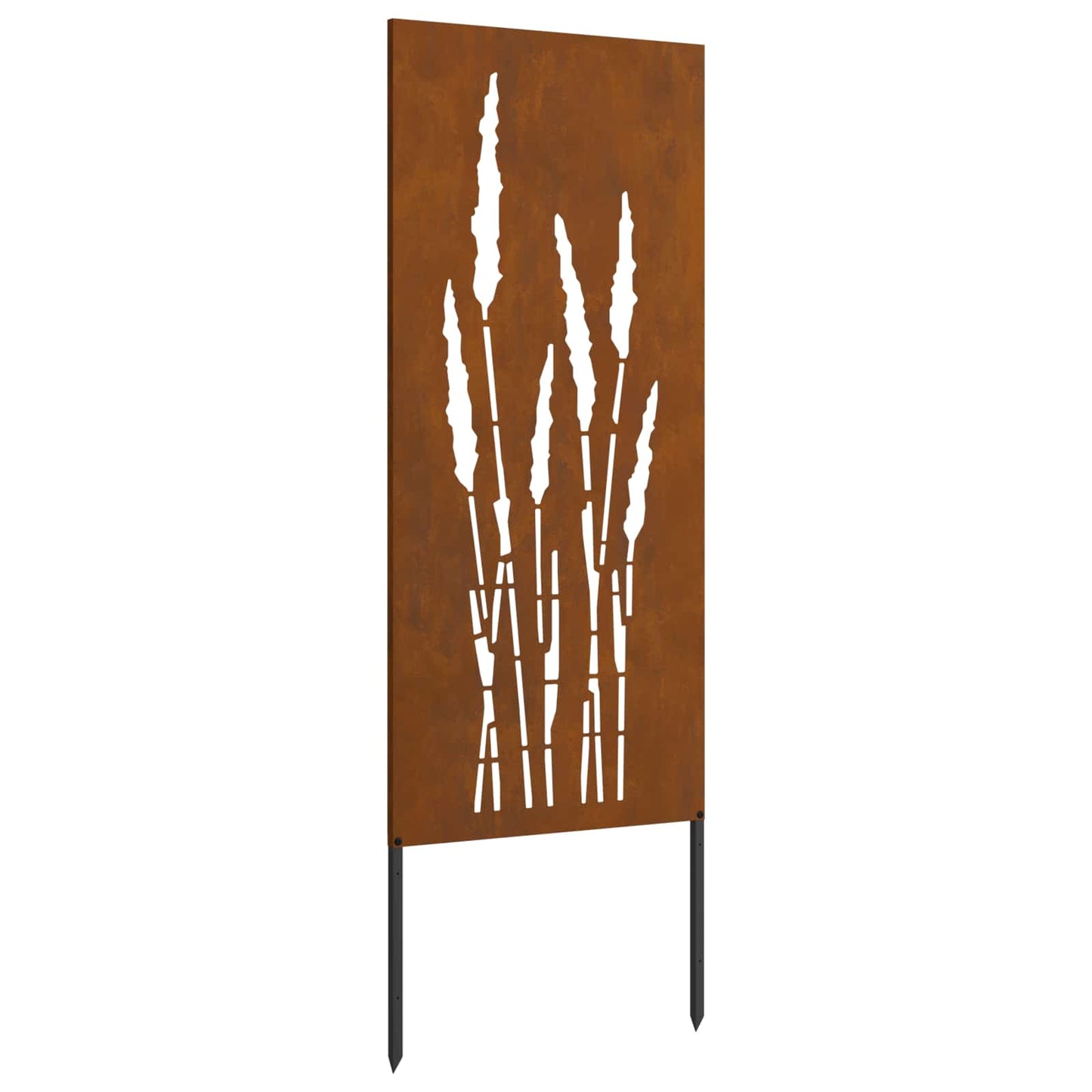 Garden Privacy Screen Floral Rusty 50 x 140 cm Weathering Steel