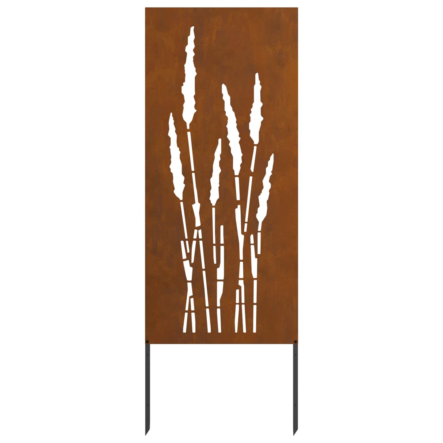 Garden Privacy Screen Floral Rusty 50 x 140 cm Weathering Steel