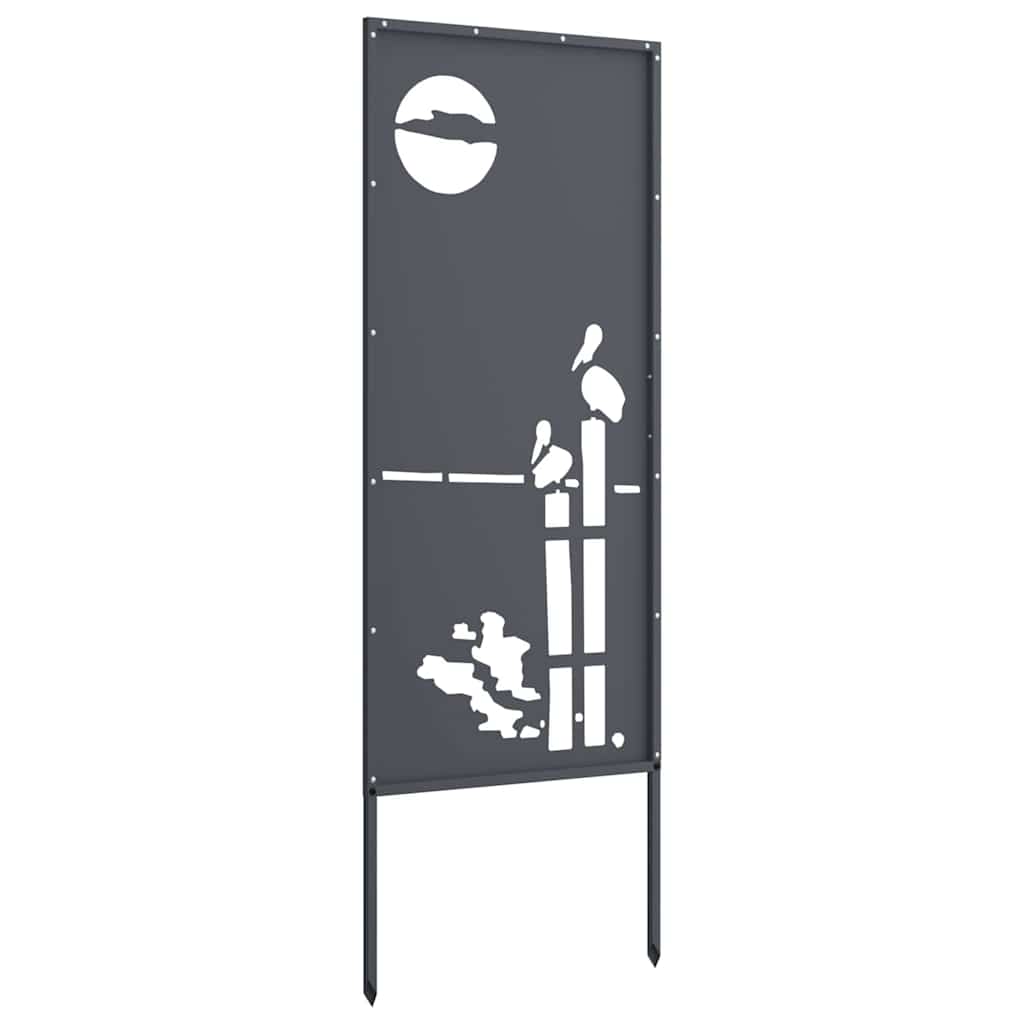 Garden Privacy Screen Anthracite 50 x 140 cm Cold-rolled steel