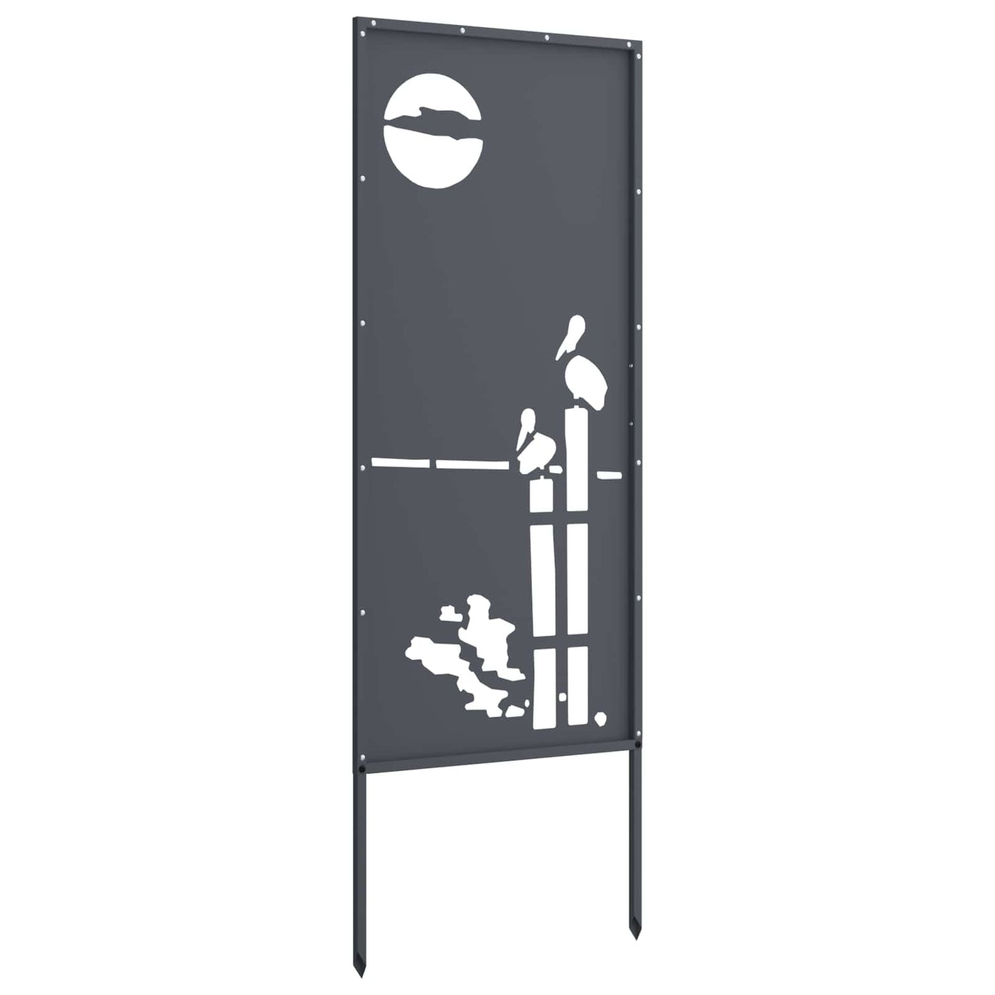 Garden Privacy Screen Anthracite 50 x 140 cm Cold-rolled steel