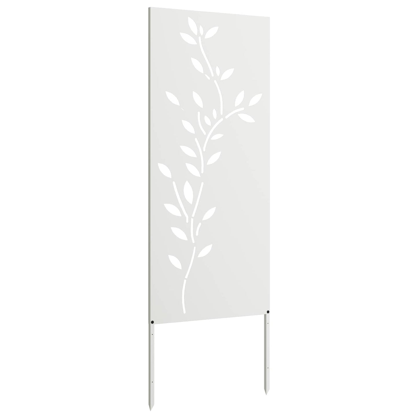 Garden Privacy Screen White 50 x 140 cm Cold-rolled steel