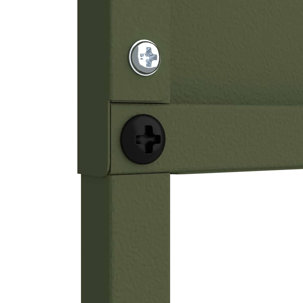 Garden Privacy Screen Olive green 50 x 140 cm Cold-rolled steel