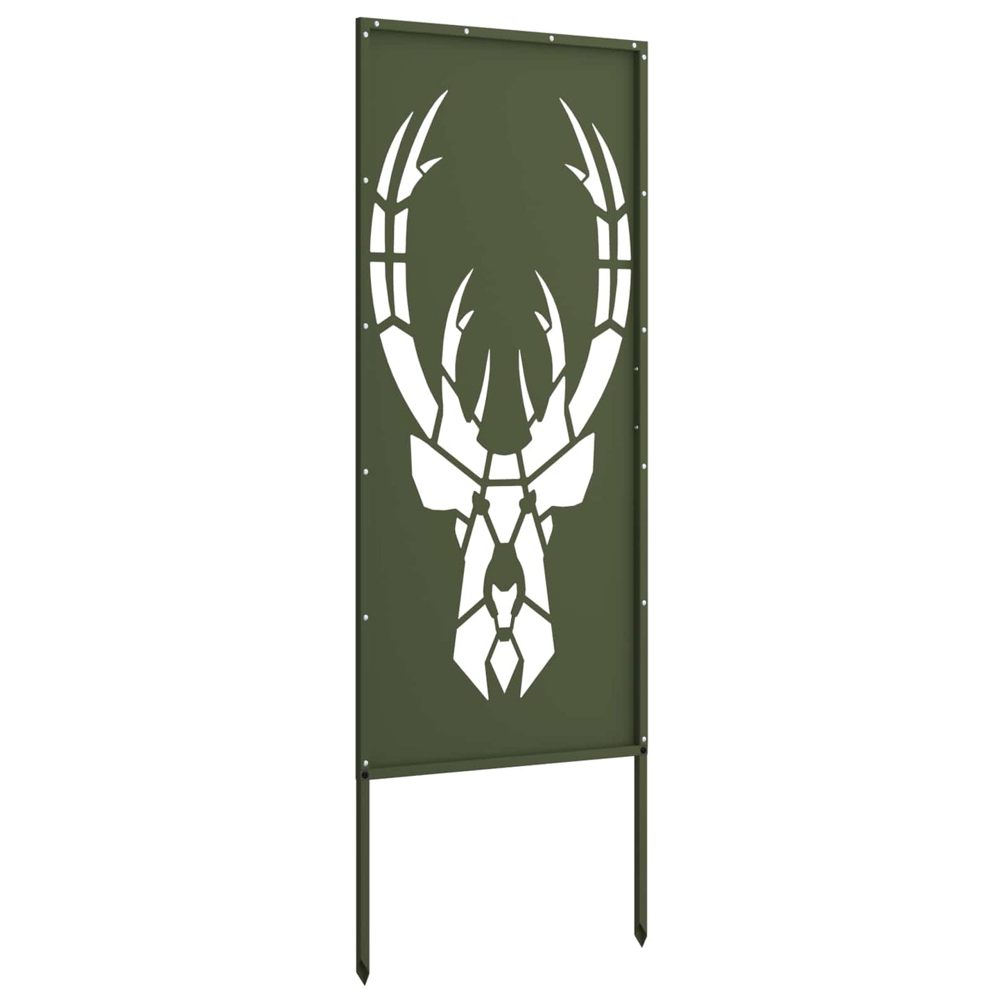 Garden Privacy Screen Olive green 50 x 140 cm Cold-rolled steel