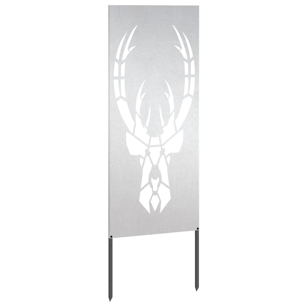 Garden Privacy Screen Silver 50 x 140 cm Stainless steel