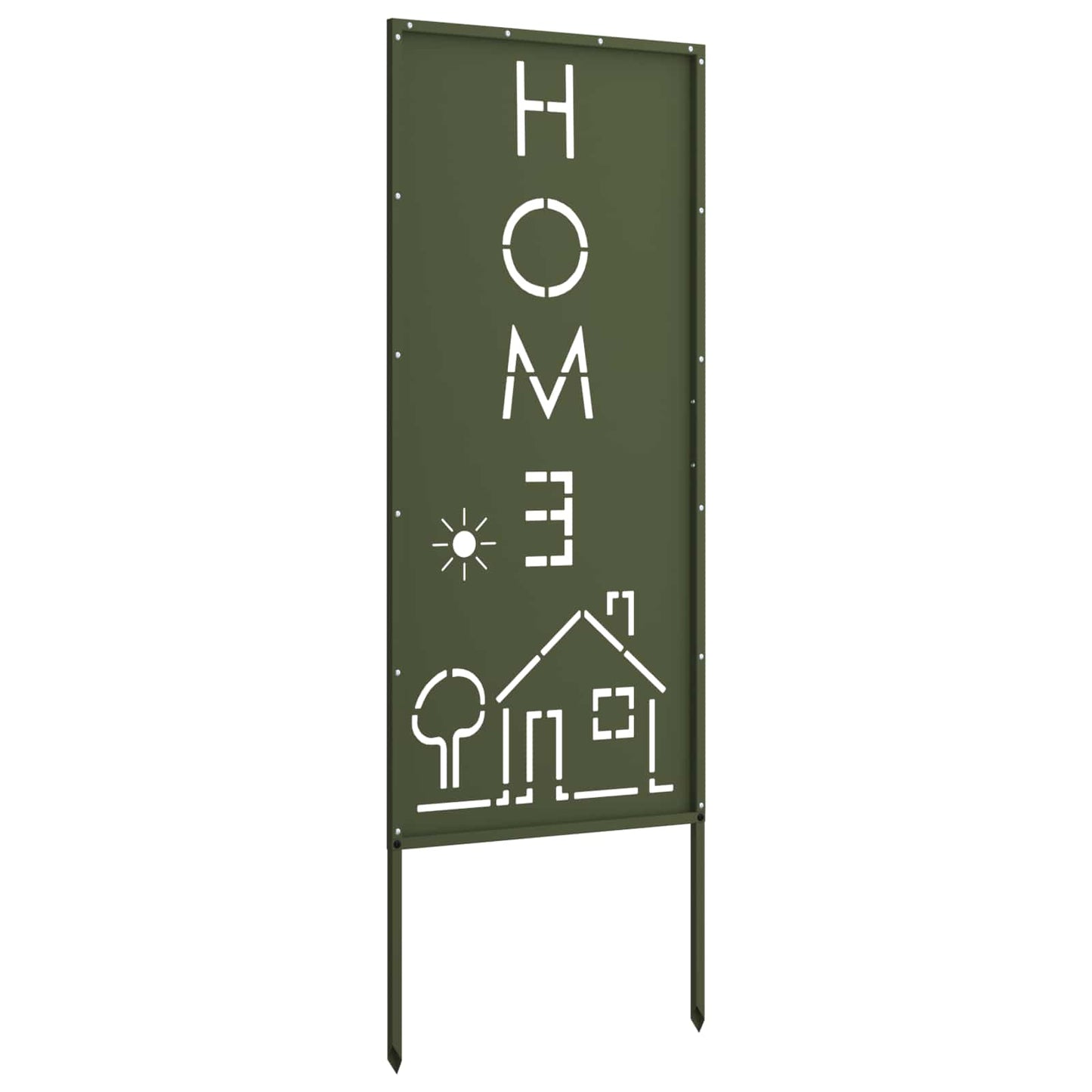 Garden Privacy Screen Olive green 50 x 140 cm Cold-rolled steel
