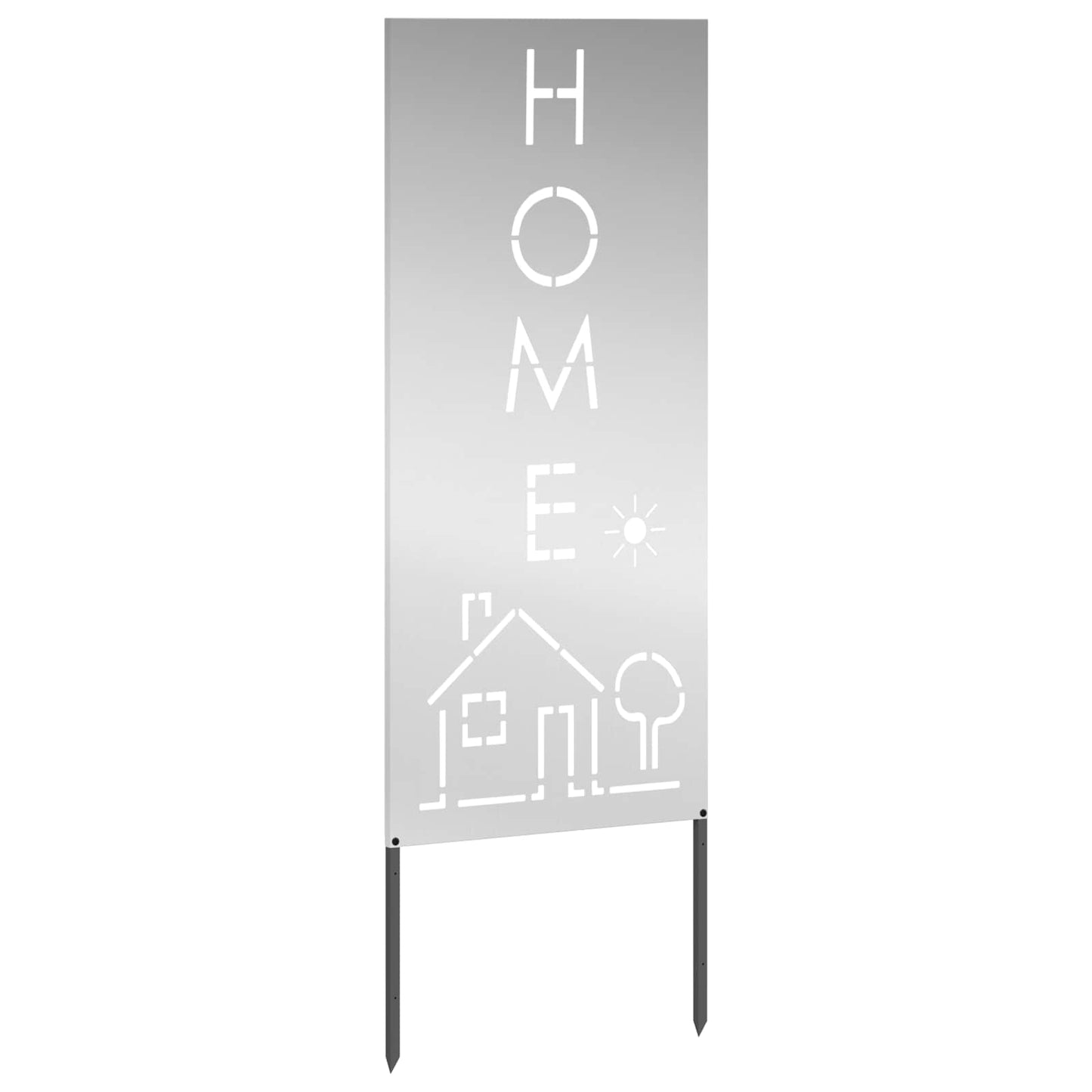 Garden Privacy Screen Silver 50 x 140 cm Galvanised steel