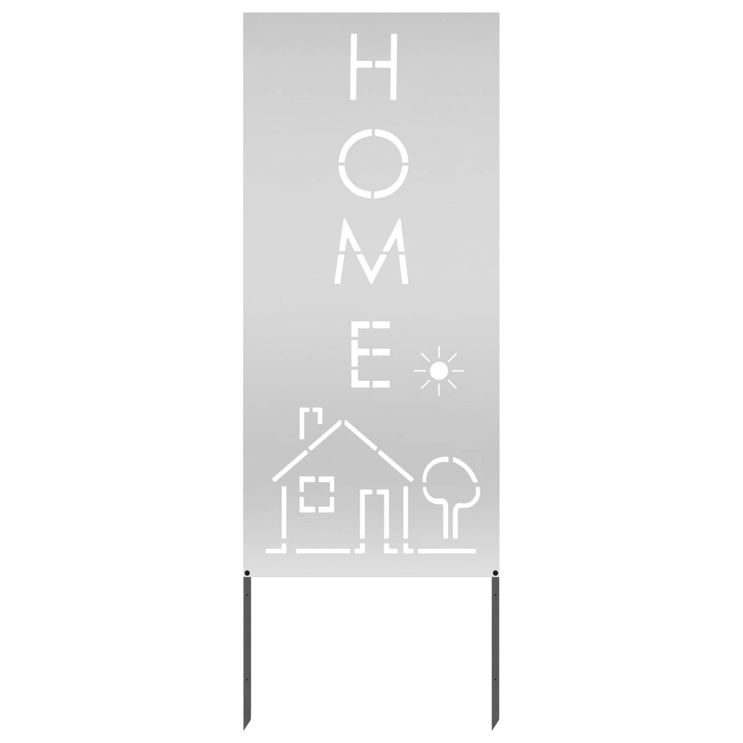 Garden Privacy Screen Silver 50 x 140 cm Galvanised steel