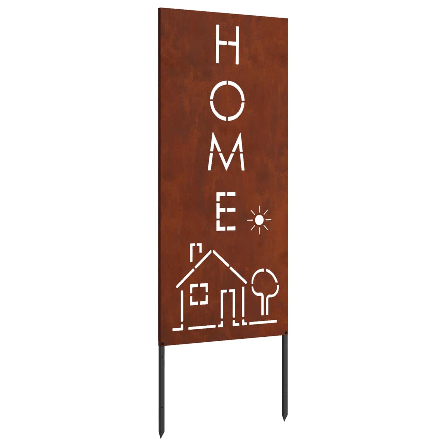 Garden Privacy Screen Rusty 50 x 140 cm Weathering Steel
