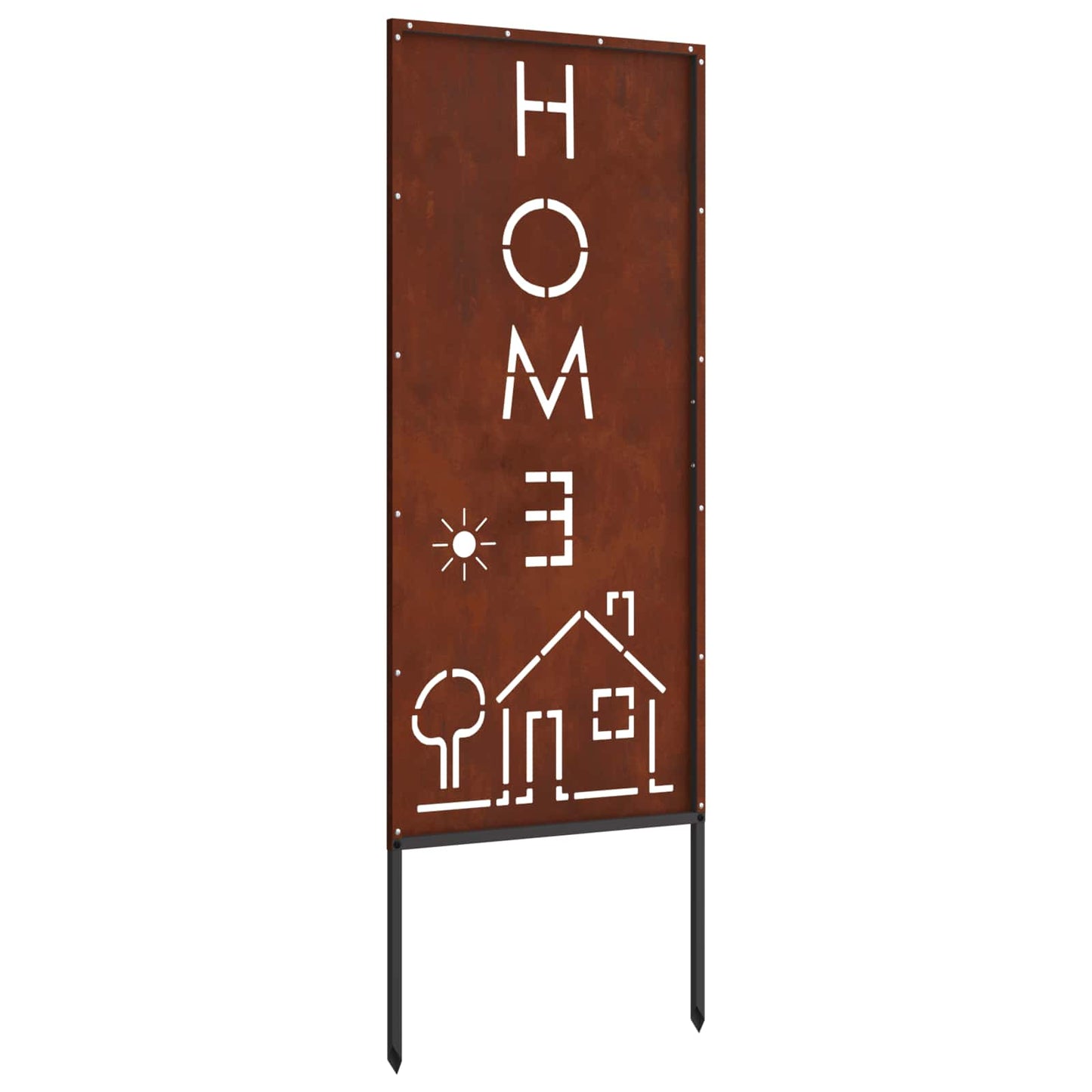Garden Privacy Screen Rusty 50 x 140 cm Weathering Steel