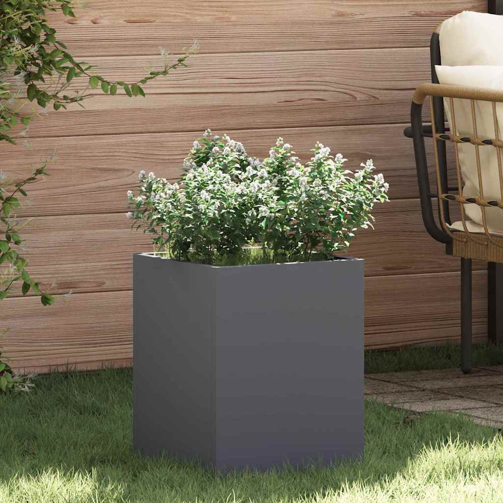 Garden Planter Anthracite 32 x 32 x 40 cm Cold-rolled Steel