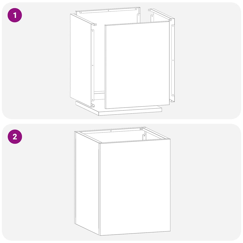 Garden Planter Olive Green 32 x 32 x 40 cm Cold-rolled Steel