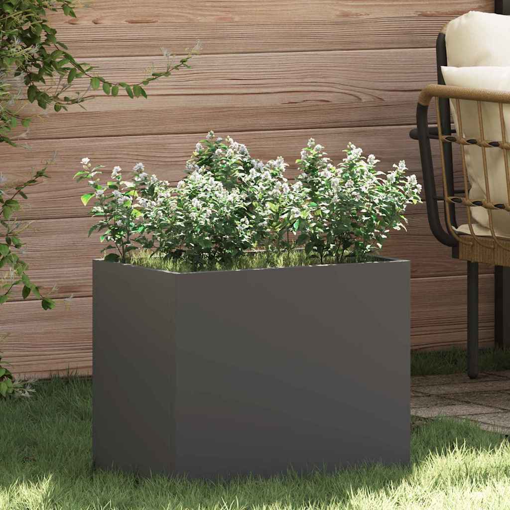 Garden Planter Black 50 x 32 x 40 cm Cold-rolled Steel
